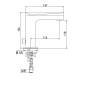 Смеситель для раковины Jacuzzi Beam AMCR2051JAPI без донного клапана, хром фото 2