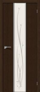 Межкомнатная дверь Bravo 092-0216 Глейс-2 Twig 3D Wenge 200x90