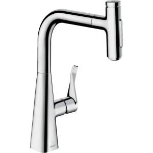 Смеситель для кухни Hansgrohe Metris Select 73817000 M71 хром
