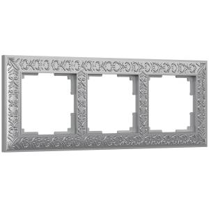 Рамка 3-постовая Werkel Antik WL07-Frame-03 хром матовый