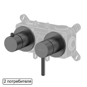 Смеситель для душа WHITECROSS Y Y1242GM оружейная сталь