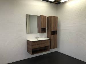 Мебель для ванной Comforty Бордо-90 дуб темно-коричневый