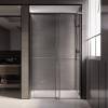 Душевая дверь в нишу Veconi Premium Trento PTD40-GR-150-01-C4 профиль брашированный графит, стекло прозрачное, 150x200 фото 2