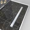 Душевой лоток Timo Drain Protect DP20700-PG20700, 70 см, с двусторонней панелью PG20 под плитку, сатин