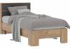 Кровать Woodville Элла КР 01 586701 серый графит 0162/дуб крафт золото 90x200