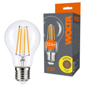 Светодиодная лампа Wolta Filament WF-A60-12W3KE27