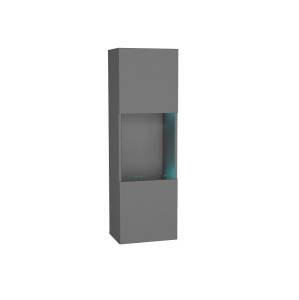 Шкаф навесной НК-Мебель Point тип-22 00-00162872 серый графит