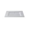 Раковина Uperwood Infinity RInfinity80wg0 без отверстия для смесителя, белая глянцевая, 80x45