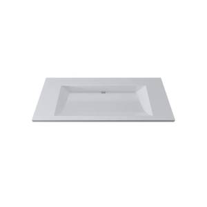 Раковина Uperwood Infinity RInfinity80wg0 без отверстия для смесителя, белая глянцевая, 80x45