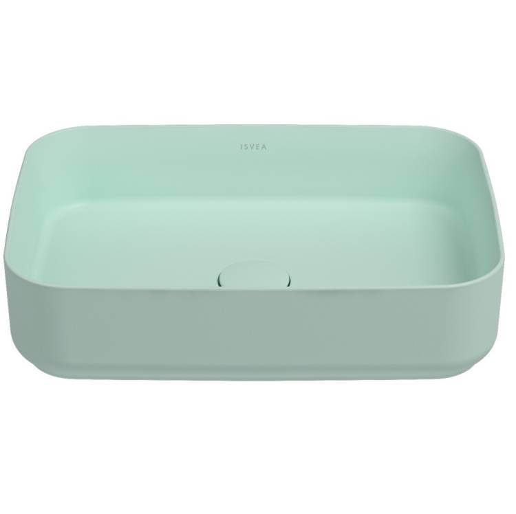 Раковина Isvea Infinity 10NF65050SV-2T мятно-зеленый матовый, 50x36