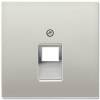 Накладка 1-ой наклонной телефонной/компьютерной розетки Jung LS 990 edelstahl ES2969-1UA