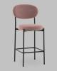 Стул полубарный Stool Group Бриф DD AV 477-C65-9005 (PP) пыльно-розовый, велюр фото 2