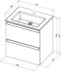 Тумба с раковиной Allen Brau Eclipse 2.0 1.E1001.CGM 2.0 олива матовый, 61x63.4 фото 8
