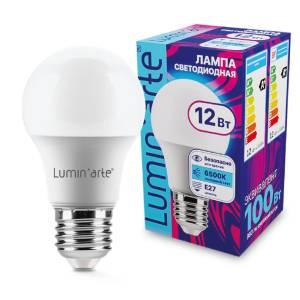 Светодиодная лампа Wolta Lumin Arte LSTD-A60-12W6KE27