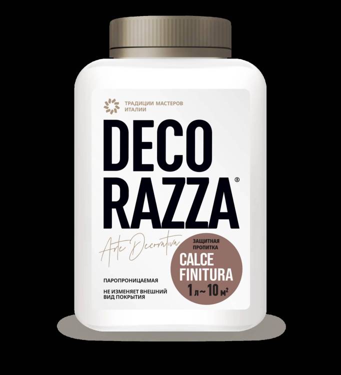 Декоративная защитная лессирующая пропитка Decorazza Calce Finitura 1 л