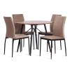 Стул Tetchair Capri (mod. BC565-DC) 21260 металл, флок, Beige (бежевый) HLR8/черный фото 9