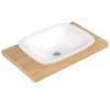 Раковина Serel Hera HR33DXS110H встраиваемая, прямоугольная 46x60 см
