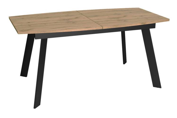 Стол Дик DikLine XL160 00-00068418 дуб галифакс, опоры черные 160(205)x90x76
