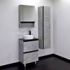 Тумба с раковиной Comforty Эдинбург-60Н 00-00004767 бетон светлый фото 3