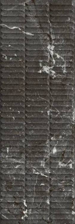 Керамическая плитка Kerama Marazzi Тубкаль KM3090B0170R чёрный глянцевый структура обрезной 30x89.5