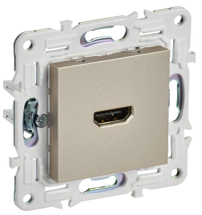 Розетка HDMI IEK Skandy SK-H10-K37 шампань