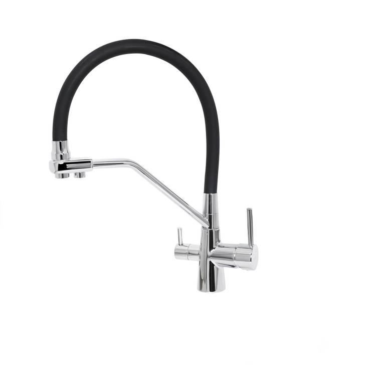 Смеситель для кухни Royce Iris RCM-120901CR с гибким изливом, хром