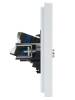 ТВ-розетка+Ethernet RJ45 IEK Forte&Piano FP-AK20-2-K01 белый фото 4