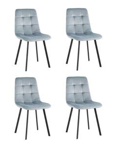 Набор из 4 стульев Stool Group Chilly OS-2011 HLR-17 X4 серо-голубой