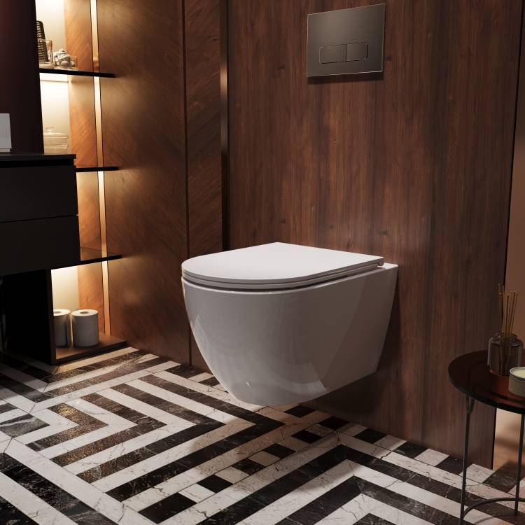 Унитаз подвесной Vincea Globo VT1-74T безободковый, сиденье микролифт, белый