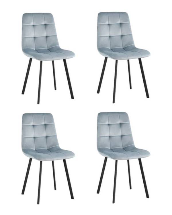 Набор из 4 стульев Stool Group Chilly OS-2011 HLR-17 X4 серо-голубой