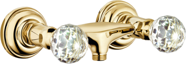 Смеситель для душа Kludi 1926 5161045G4 позолоченный, 23 кар