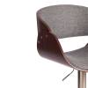 Стул барный Tetchair Lando (mod.4036) 21828 серый, орех, хром фото 9