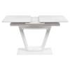 Стол Bradex Home Flame RF 0425 керамогранит белый мрамор, белый 116(155)x80x75 фото 7