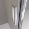 Душевая дверь в нишу Belbagno LUCE-BF-1-100-C-Cr профиль хром, стекло прозрачное, 100x195 фото 2