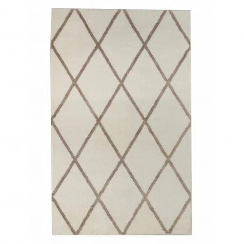 Ковер Oz Kaplan Gold Shaggy 01562A WHITE/WHITE Прямоугольник 1.6x2.3