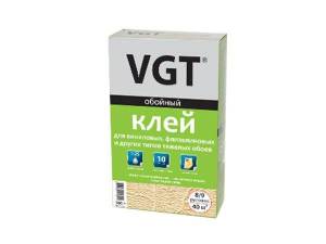 VGT КЛЕЙ ДЛЯ ТЯЖЕЛЫХ ОБОЕВ, виниловые, флизелиновые и пр. (0,3кг)