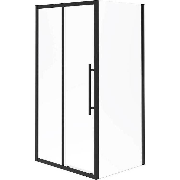 Душевой уголок Esbano Flex ESOGF128PSB 120x80 профиль черный, стекло прозрачное