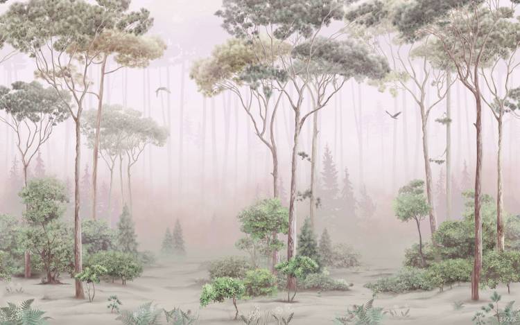 Фреска Ortograf Aurora 34228 Forest silence Кракелюр Золото FK-G