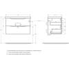Тумба с раковиной BelBagno Marino 80 nero lucido фото 16