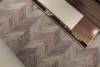 Пробковое покрытие Corkstyle Chevron Chevron Brown клевое 1235x305x6 мм