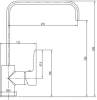 Смеситель для кухни Aquanet Logic AF320-41C высокий, хром фото 2