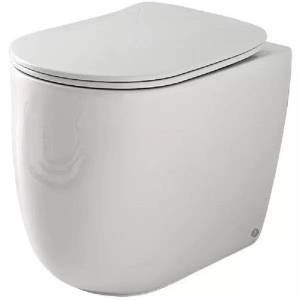 Унитаз приставной Kerasan Nolita 531901 + 539101 с крышкой-сиденьем, белый глянцевый