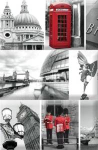 Панно Absolut Keramika Monocolor Composicion London Calling A 15x22.5