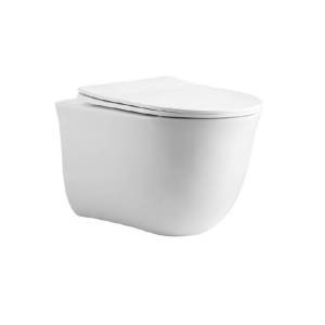 Унитаз подвесной Aquatek Классик AQ1112-00 безободковый, с крышкой-сиденьем микролифт