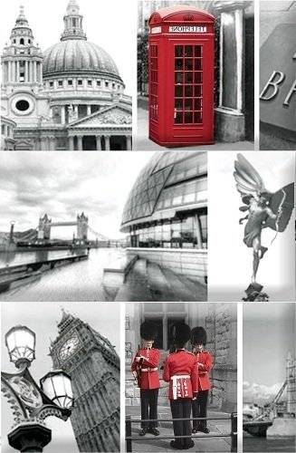 Панно Absolut Keramika Monocolor Composicion London Calling A 15x22.5