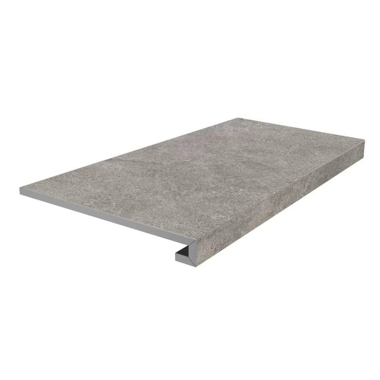 Ступень Kerama Marazzi Портленд KM8080G0041RGCF Фронтальная Клееная Серый Матовый Обрезной 33x80