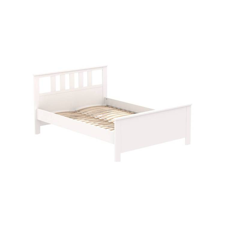 Кровать двуспальная 2.08.04.060.1 Гуд Лакк Сага Белая