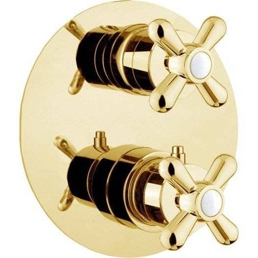 Смеситель для душа Webert Armony AM970902010 термостатический, с внутренней частью, золотой