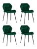 Набор из 4 стульев Stool Group Эдвин AV 407-Cdf-08 X4 зеленый