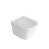 Унитаз подвесной Kerama Marazzi Cubo (Кубо) CU.T.wc.02 безободковый, с сиденьем микролифт, белый глянцевый фото 4